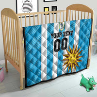 Custom Uruguay Football Quilt Sol De May - Wonder Print Shop