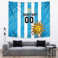 Custom Uruguay Football Tapestry Sol De May - Wonder Print Shop