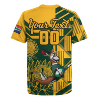 Custom South Africa Rugby Rugby Jersey Springboks With Protea Cynaroides - Wonder Print Shop