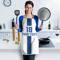 Custom Finland Football Apron Suomi Champion Sami Pattern - Wonder Print Shop