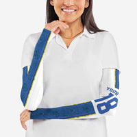 Custom Finland Football Arm Sleeves Suomi Champion Sami Pattern - Wonder Print Shop