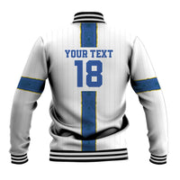 Custom Finland Football Baseball Jacket Suomi Champion Sami Pattern - Wonder Print Shop