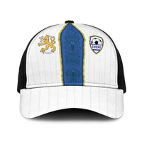 Finland Football Baseball Net Cap Suomi Champion Sami Pattern - Wonder Print Shop