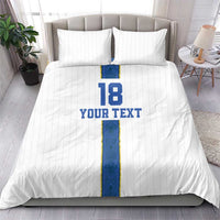 Custom Finland Football Bedding Set Suomi Champion Sami Pattern - Wonder Print Shop