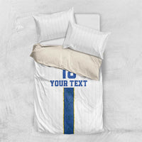 Custom Finland Football Bedding Set Suomi Champion Sami Pattern - Wonder Print Shop