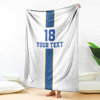 Custom Finland Football Blanket Suomi Champion Sami Pattern - Wonder Print Shop