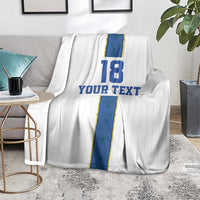 Custom Finland Football Blanket Suomi Champion Sami Pattern - Wonder Print Shop