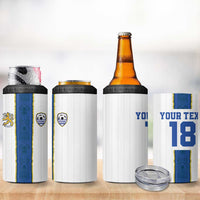 Custom Finland Football 4 in 1 Can Cooler Tumbler Suomi Champion Sami Pattern - Wonder Print Shop