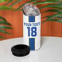 Custom Finland Football 4 in 1 Can Cooler Tumbler Suomi Champion Sami Pattern - Wonder Print Shop