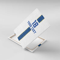 Custom Finland Football Canvas Wall Art Suomi Champion Sami Pattern - Wonder Print Shop