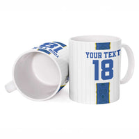 Custom Finland Football Ceramic Mug Suomi Champion Sami Pattern - Wonder Print Shop