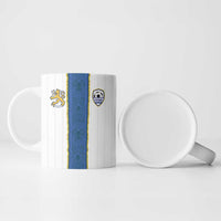 Custom Finland Football Ceramic Mug Suomi Champion Sami Pattern - Wonder Print Shop