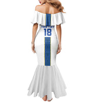 Custom Finland Football Family Matching Mermaid Dress and Hawaiian Shirt Suomi Champion Sami Pattern - Wonder Print Shop