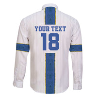 Custom Finland Football Family Matching Puletasi and Hawaiian Shirt Suomi Champion Sami Pattern - Wonder Print Shop