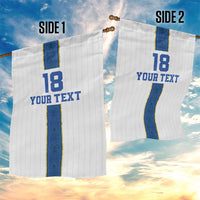 Custom Finland Football Garden Flag Suomi Champion Sami Pattern - Wonder Print Shop