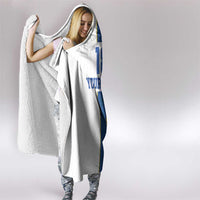 Custom Finland Football Hooded Blanket Suomi Champion Sami Pattern - Wonder Print Shop