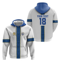 Custom Finland Football Hoodie Suomi Champion Sami Pattern - Wonder Print Shop