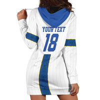 Custom Finland Football Hoodie Dress Suomi Champion Sami Pattern - Wonder Print Shop