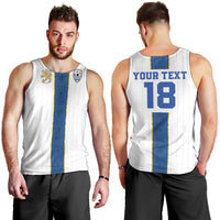Custom Finland Football Men Tank Top Suomi Champion Sami Pattern - Wonder Print Shop
