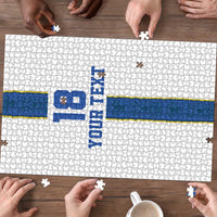 Custom Finland Football Puzzle Suomi Champion Sami Pattern - Wonder Print Shop