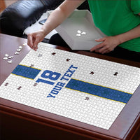 Custom Finland Football Puzzle Suomi Champion Sami Pattern - Wonder Print Shop