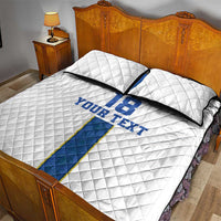 Custom Finland Football Quilt Bed Set Suomi Champion Sami Pattern - Wonder Print Shop