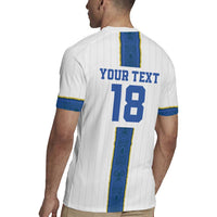 Custom Finland Football Rugby Jersey Suomi Champion Sami Pattern - Wonder Print Shop