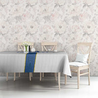 Custom Finland Football Tablecloth Suomi Champion Sami Pattern - Wonder Print Shop