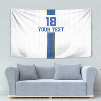 Custom Finland Football Tapestry Suomi Champion Sami Pattern - Wonder Print Shop