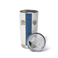 Custom Finland Football Tumbler Cup Suomi Champion Sami Pattern - Wonder Print Shop