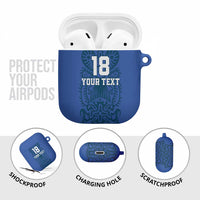 Custom Finland Football Champion AirPods Case Sami Pattern - Wonder Print Shop