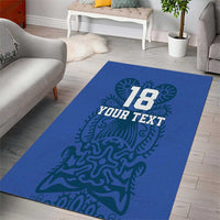 Custom Finland Football Champion Area Rug Sami Pattern - Wonder Print Shop