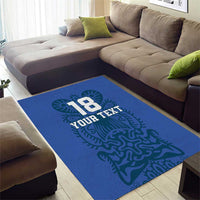 Custom Finland Football Champion Area Rug Sami Pattern - Wonder Print Shop