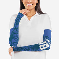 Custom Finland Football Champion Arm Sleeves Sami Pattern - Wonder Print Shop