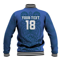 Custom Finland Football Champion Baseball Jacket Sami Pattern - Wonder Print Shop