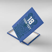 Custom Finland Football Champion Canvas Wall Art Sami Pattern - Wonder Print Shop