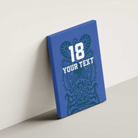 Custom Finland Football Champion Canvas Wall Art Sami Pattern - Wonder Print Shop