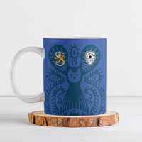 Custom Finland Football Champion Ceramic Mug Sami Pattern - Wonder Print Shop