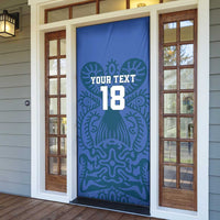 Custom Finland Football Champion Door Cover Sami Pattern - Wonder Print Shop