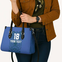 Custom Finland Football Champion Leather Bag Sami Pattern - Wonder Print Shop