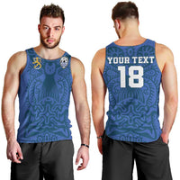 Custom Finland Football Champion Men Tank Top Sami Pattern - Wonder Print Shop