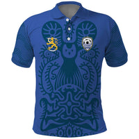 Custom Finland Football Champion Polo Shirt Sami Pattern - Wonder Print Shop