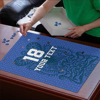 Custom Finland Football Champion Puzzle Sami Pattern - Wonder Print Shop