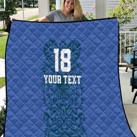 Custom Finland Football Champion Quilt Sami Pattern - Wonder Print Shop
