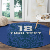 Custom Finland Football Champion Round Carpet Sami Pattern - Wonder Print Shop