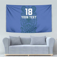 Custom Finland Football Champion Tapestry Sami Pattern - Wonder Print Shop