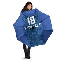 Custom Finland Football Champion Umbrella Sami Pattern - Wonder Print Shop