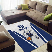 Finland Basketball Custom Area Rug Wolf Mascot Dynamic Style - Wonder Print Shop