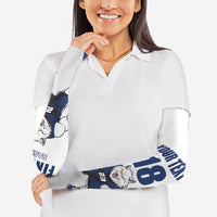 Finland Basketball Custom Arm Sleeves Wolf Mascot Dynamic Style - Wonder Print Shop