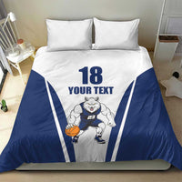Finland Basketball Custom Bedding Set Wolf Mascot Dynamic Style - Wonder Print Shop